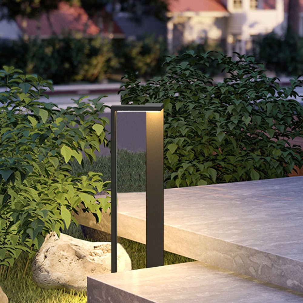 Ray Minimalista Metal Rectangular Lámpara De Pie Exterior
