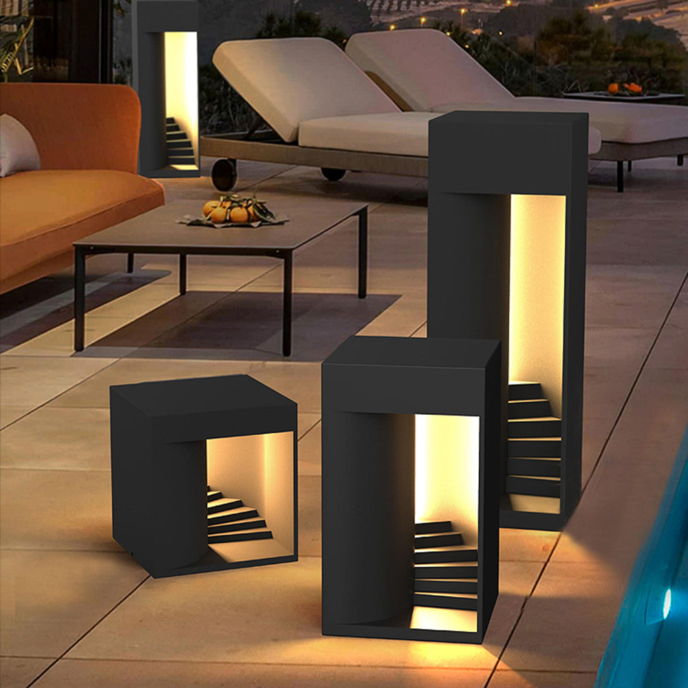 Ray Minimalista Rectangular Cuadrado Lámpara Exterior