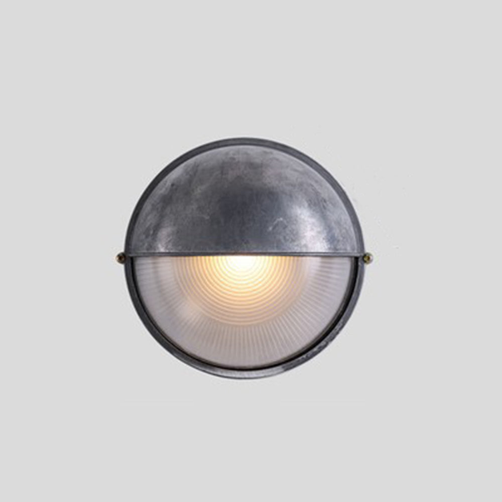 Ray Moderno Bola Estanco Aplique de Pared Exterior Plata/Oro