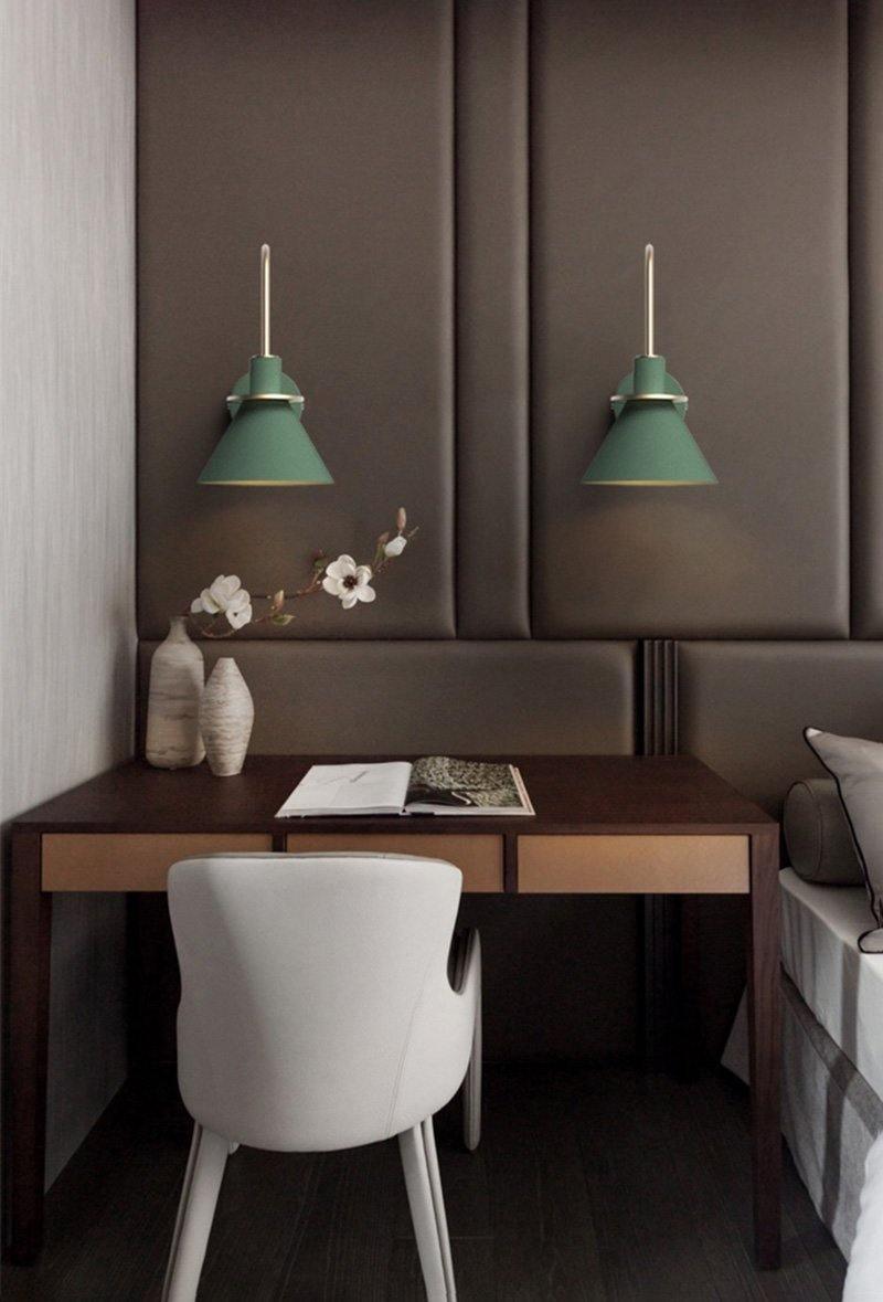 Solerine aplique de pared negro dorado minimalista