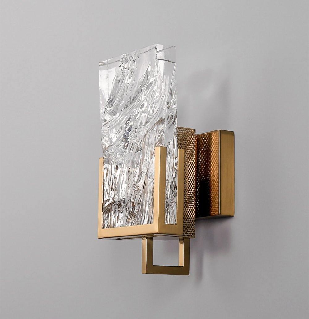 Ivenen aplique de pared Art elegancia cristal único de hielo