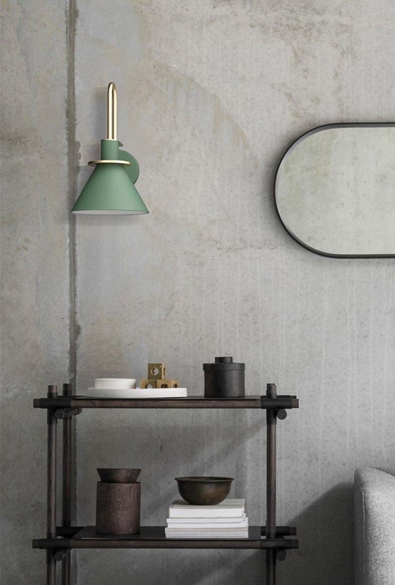 Solerine aplique de pared negro dorado minimalista