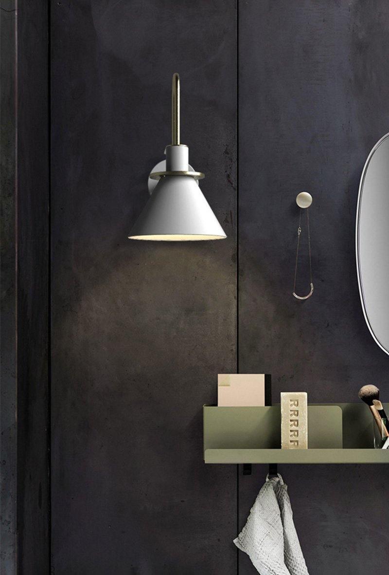 Solerine aplique de pared negro dorado minimalista