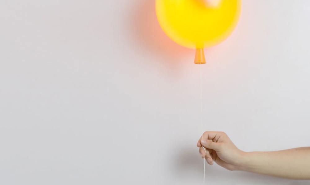 Kiri aplique de pared Cheerful Balloon Dream de plástico