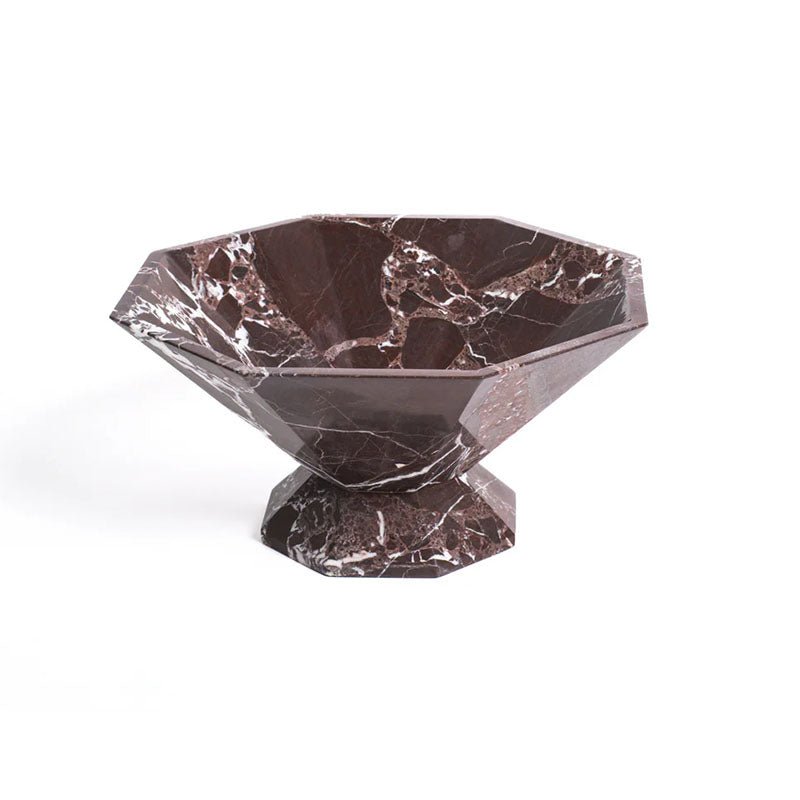 Selinel Facet mármol Pedestal Bowl