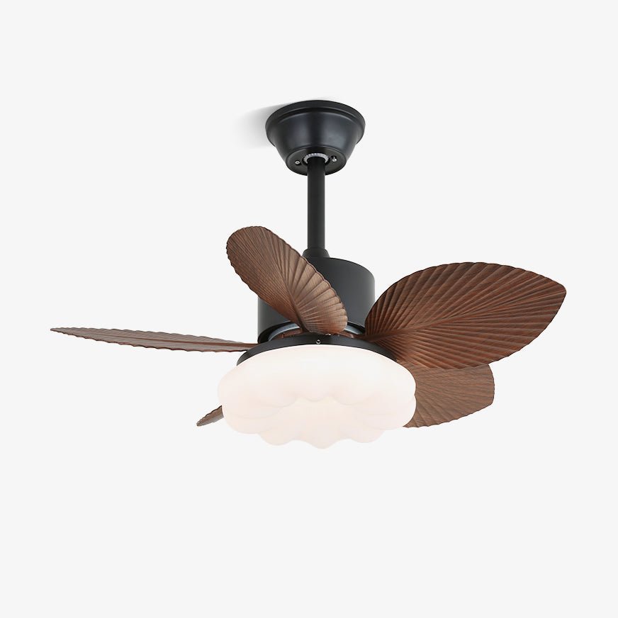 Alduena ventilador de techo con luz de madera tropical