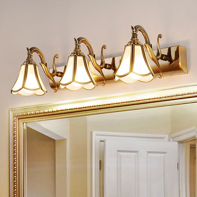 Ray Vintage Decorativa Flor Metal Aplique de Pared Dorado