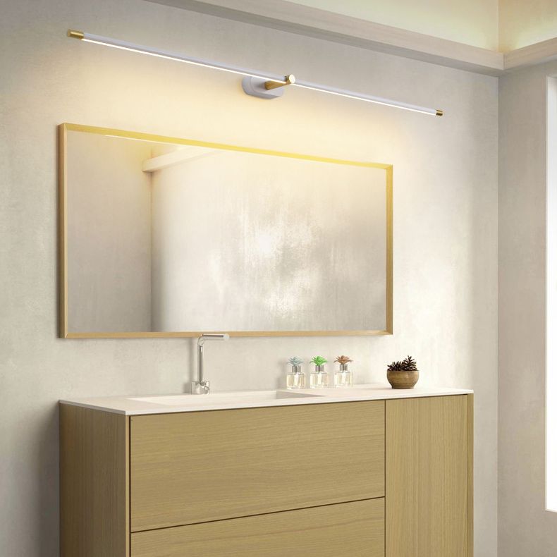 Arisha Lámpara de Pared Lineal Minimalista en Dorado y Negro