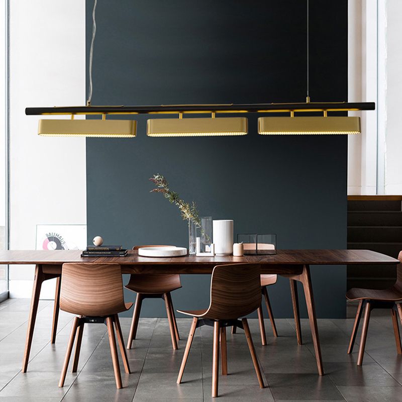 Arisha Minimalista Rectangular Metal Lámpara Colgante