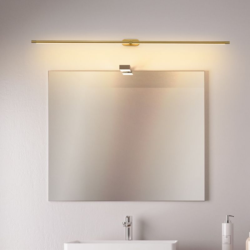 Arisha Lámpara de Pared Lineal Minimalista en Dorado y Negro