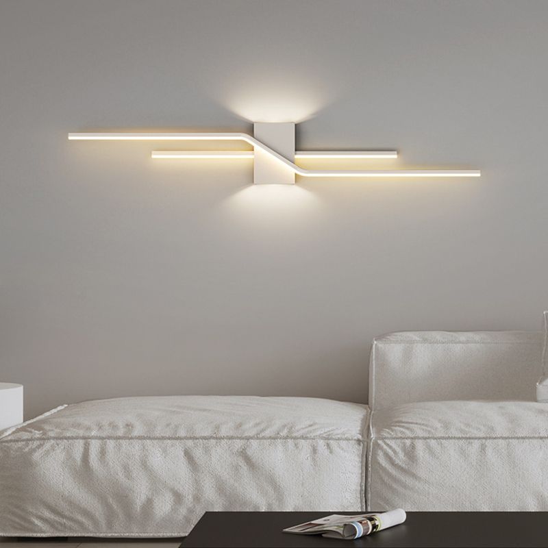 Arisha Aplique de Pared Minimalista Negro/Blanco Baño