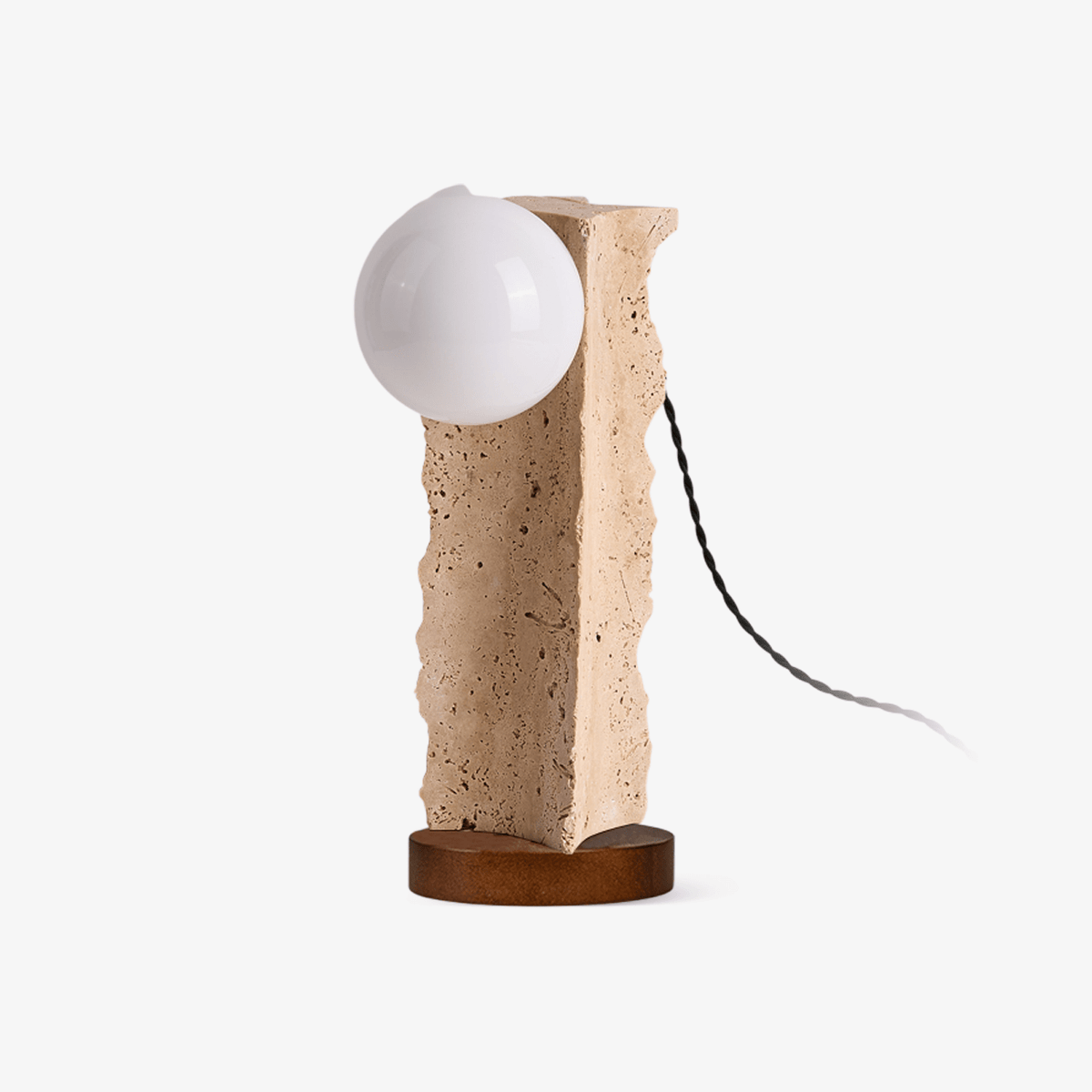 Terra lámpara de mesa travertino