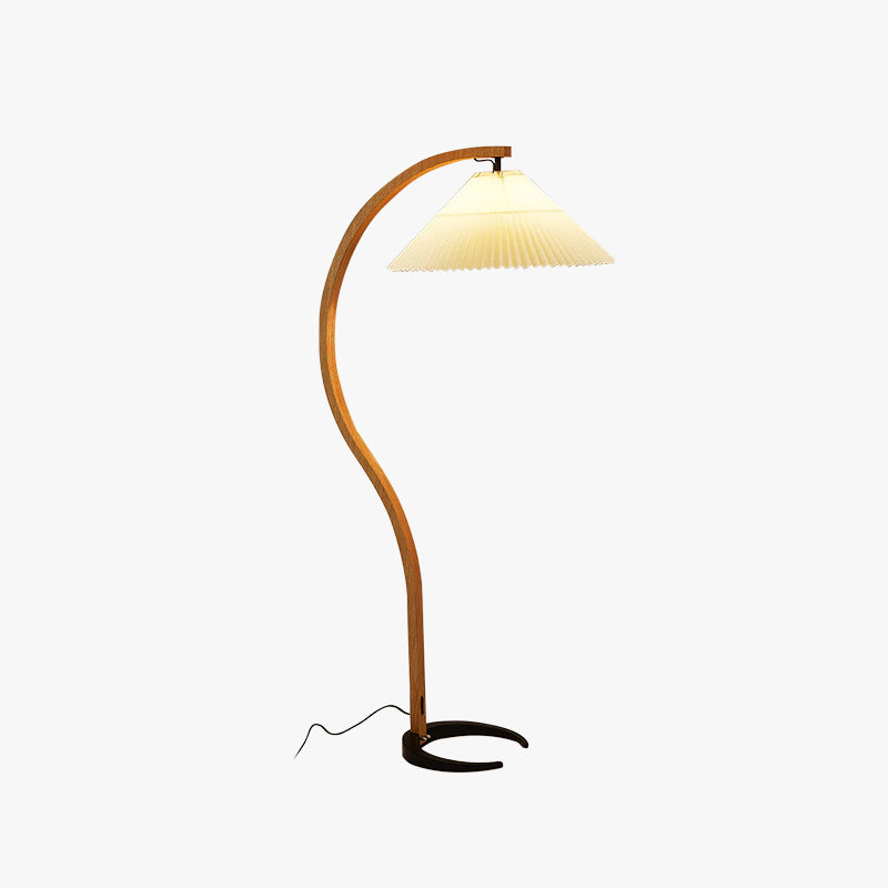 Muto Moderno Geométrico Metal LED Lámpara de Pie Blanco/Beige/Café
