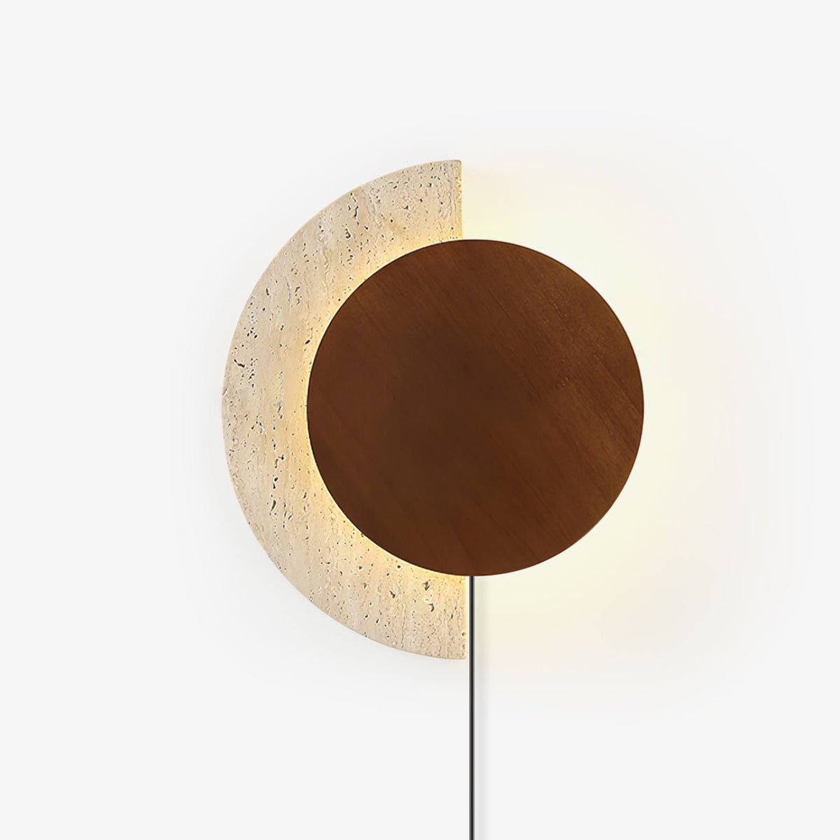 Crescent Halo enchufe-in aplique de pared enchufable
