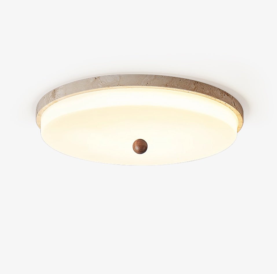 Aeon lámpara de techo con casquillo y de travertino