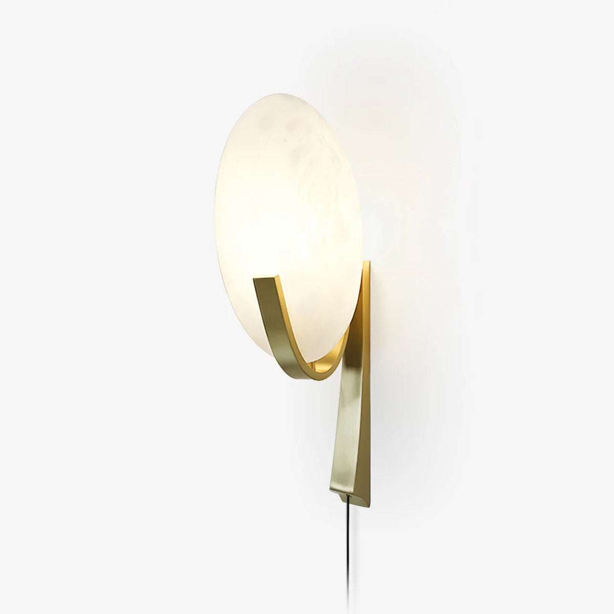 Avey aplique de pared moderno en alabastro con enchufe US