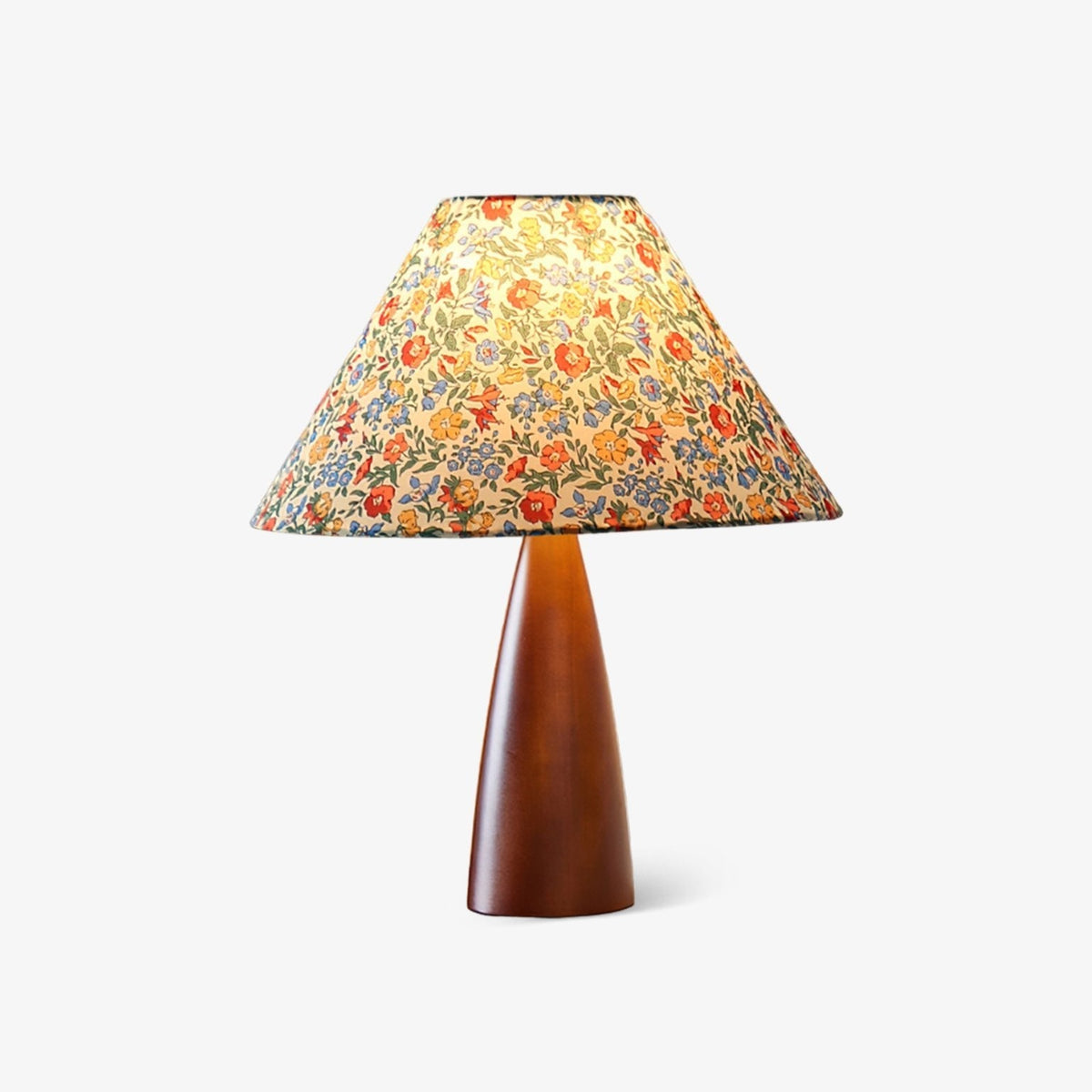 Ber lámpara de mesa vintage de madera