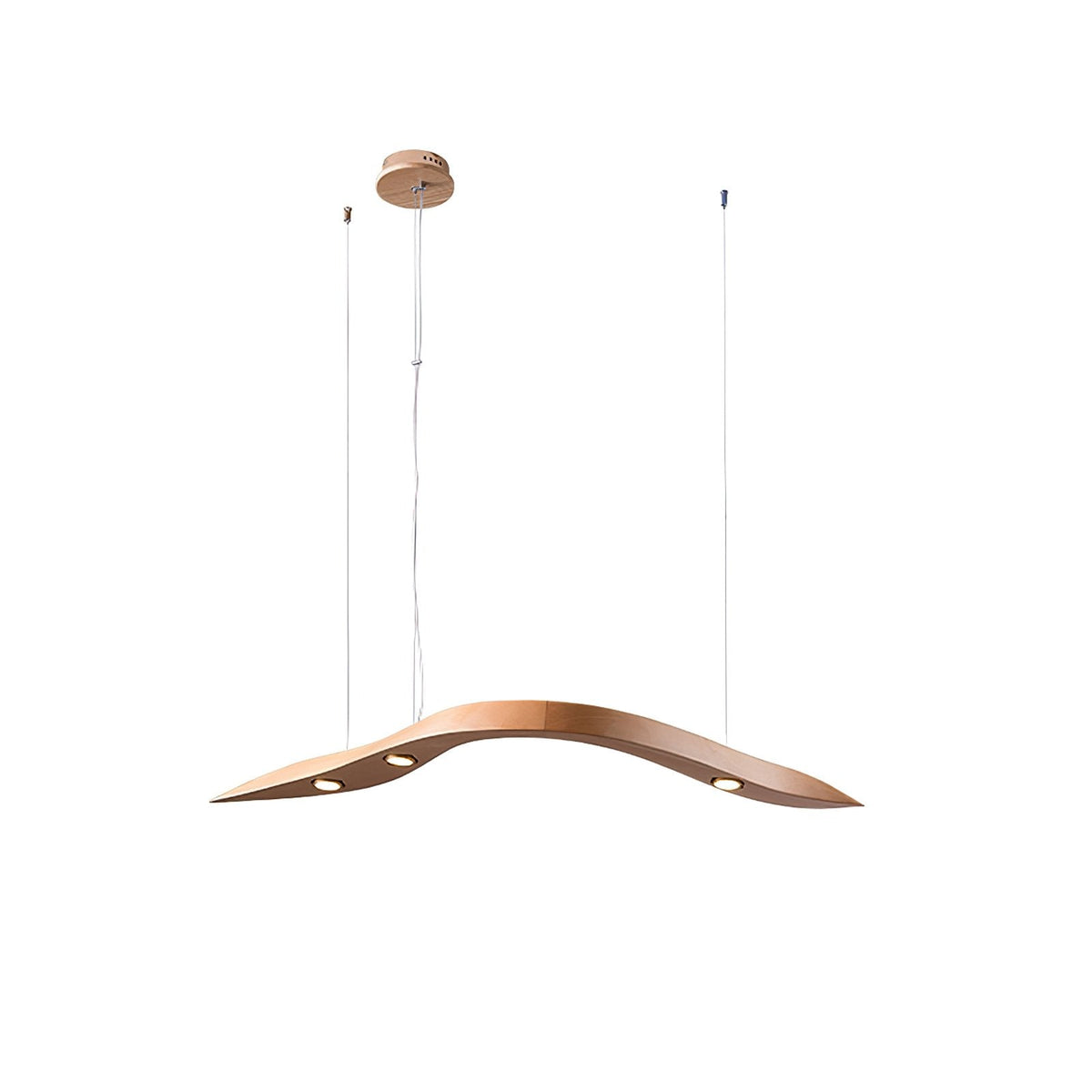 Queral lámpara colgante Flow minimalista de madera