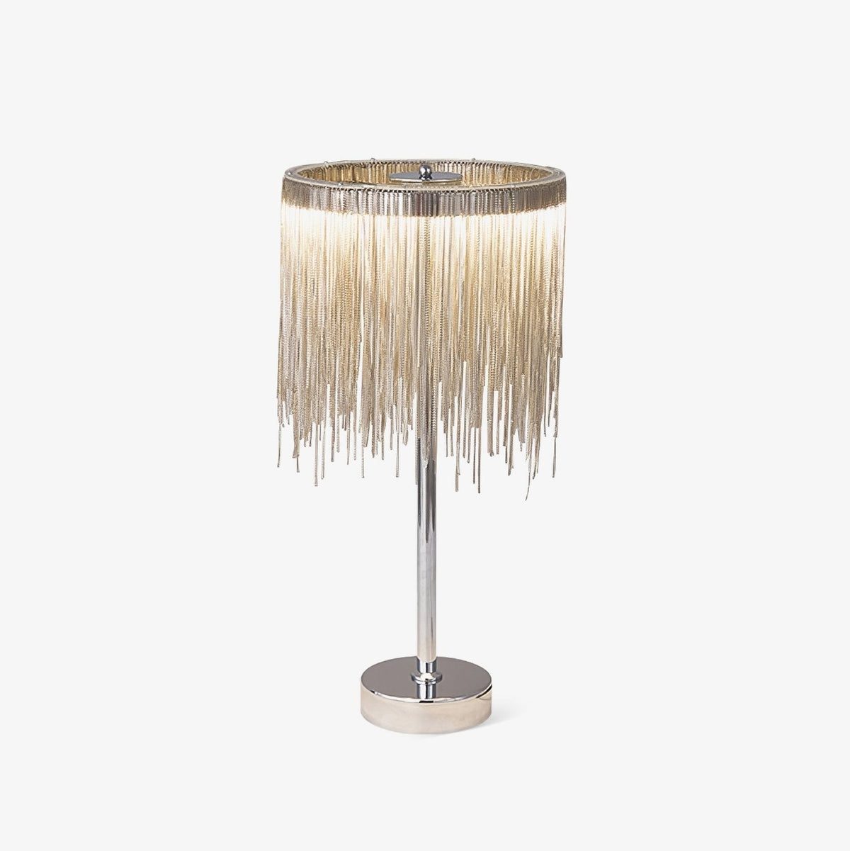 Cascade Cadena Tassel lámpara de mesa