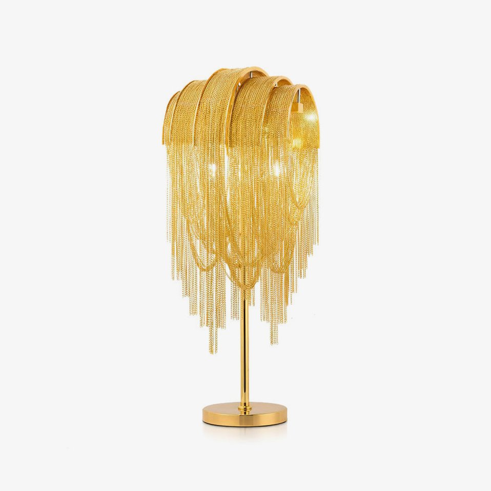 Hune lámpara de mesa artística de acero