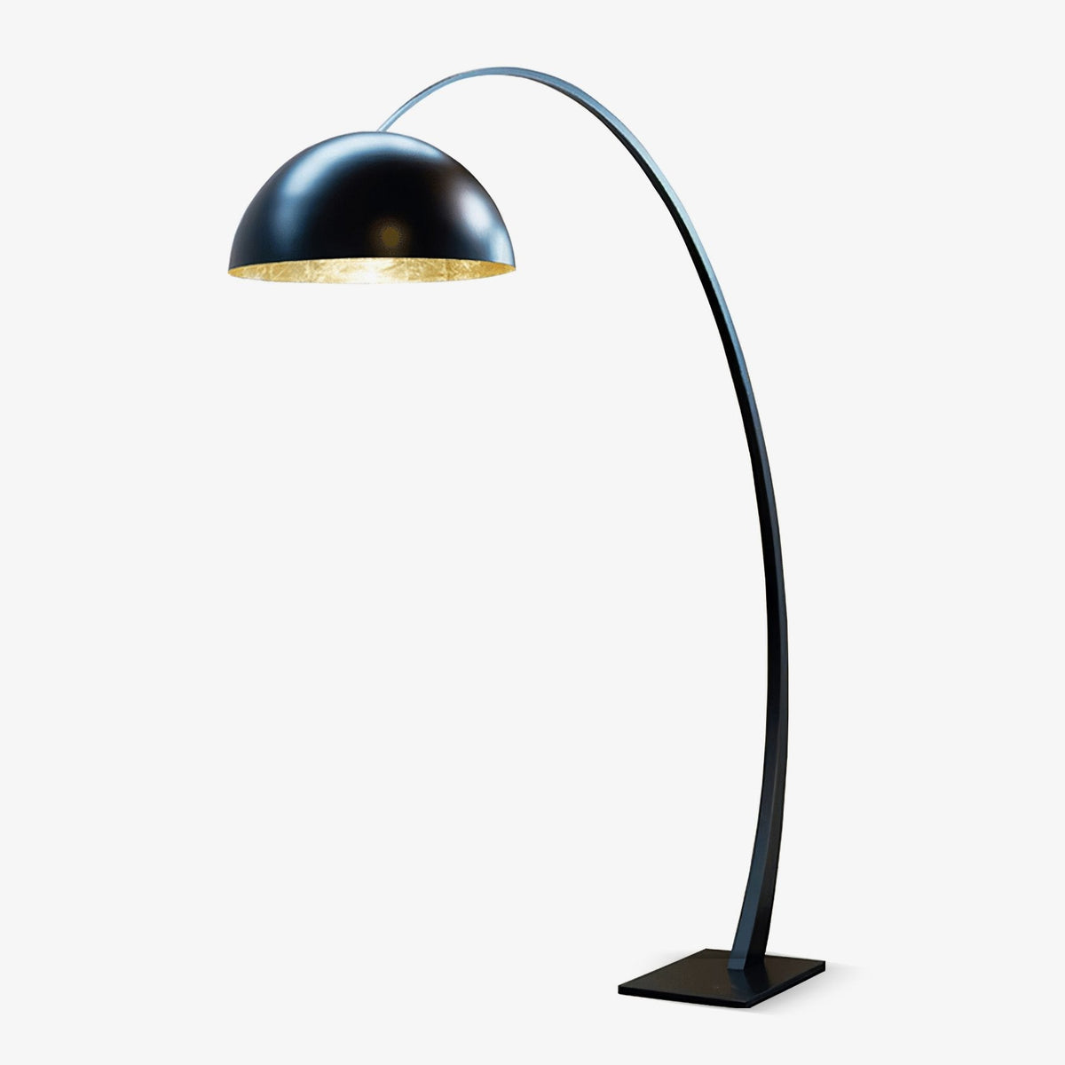 Cutalus lámpara de pie curva negra arco