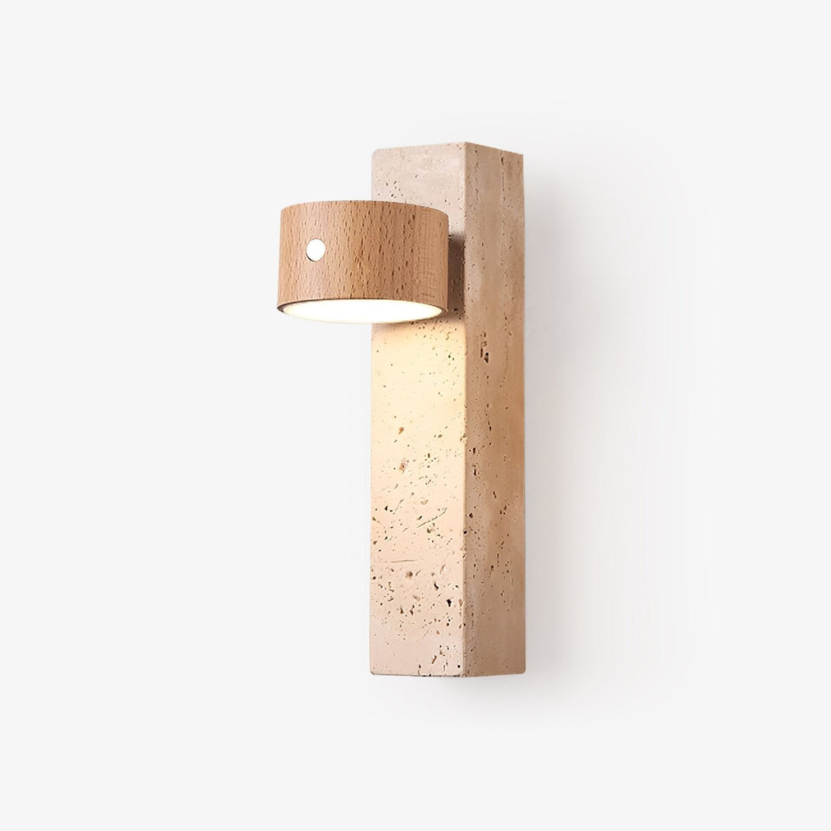 Dalvor aplique de pared rectangular en travertino