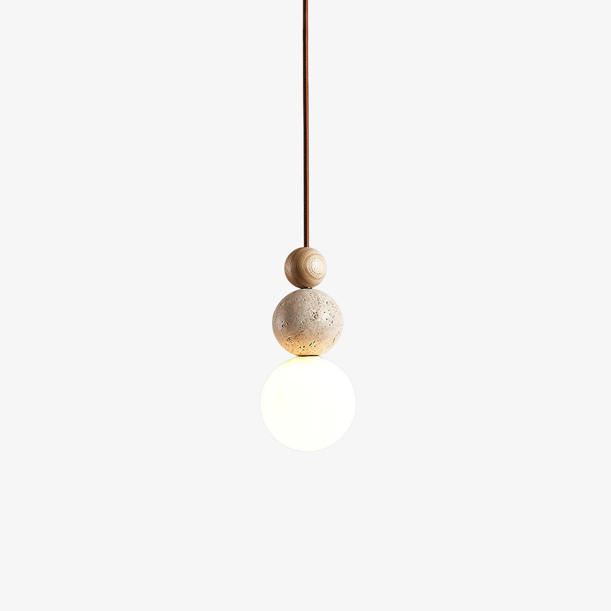 Bit esfera-Cluster lámpara colgante de travertino