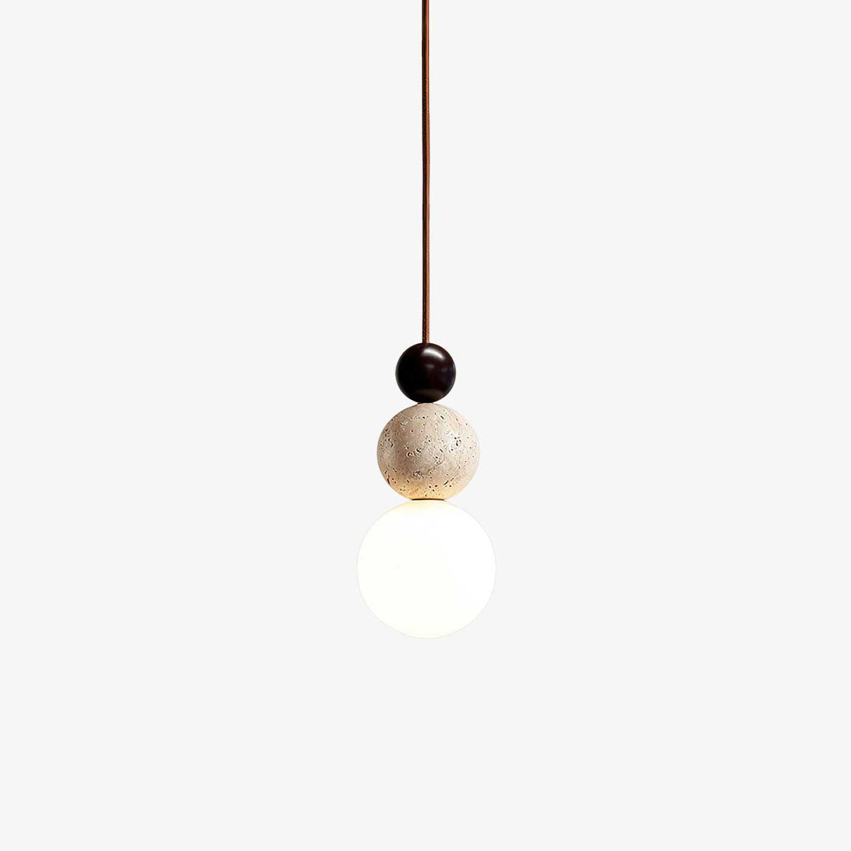Bit esfera-Cluster lámpara colgante de travertino
