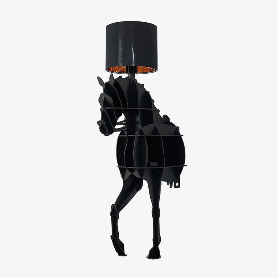 Nrasen lámpara de pie en forma de caballo