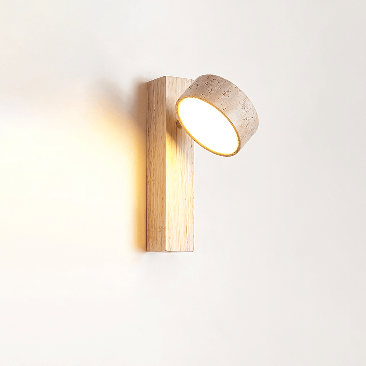 Tavalina aplique de pared Cylinder-Stack travertino