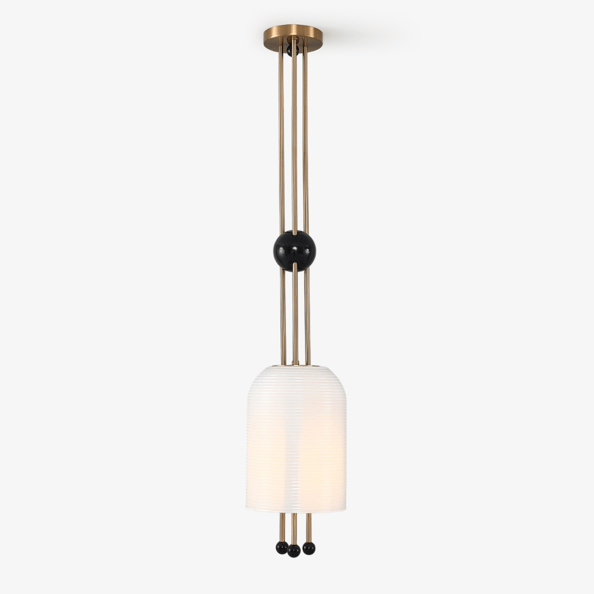 Qir lámpara colgante de vidrio con elegancia tradicional