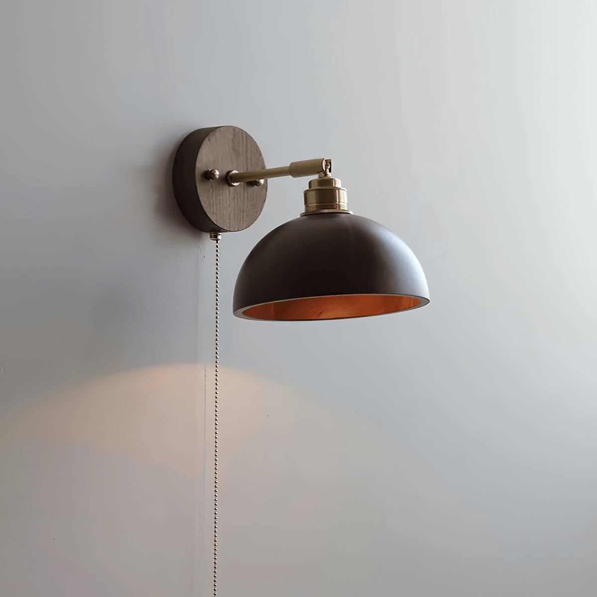 Arsole aplique de pared tradicional de latón con tirador
