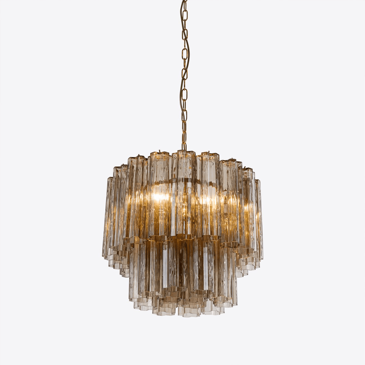 Aelox lámpara de araña Treviso Murano vidrio tubo