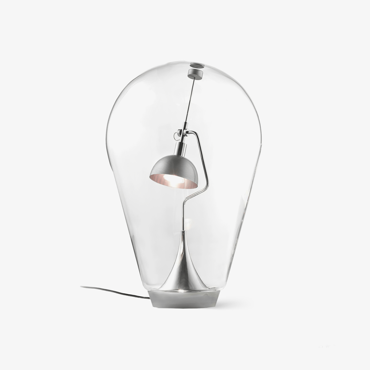 Veroce lámpara de mesa de vidrio industrial