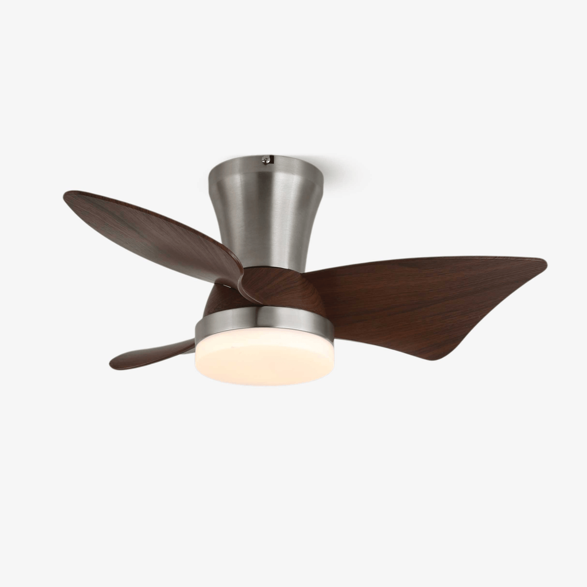 Aldivora ventilador de techo con luz moderno de madera