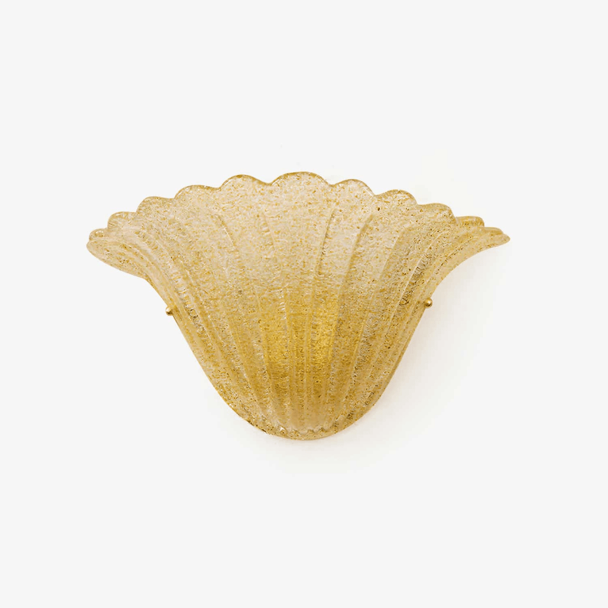 Celoeria aplique de pared con borde en escama y vidrio texturizado elegante