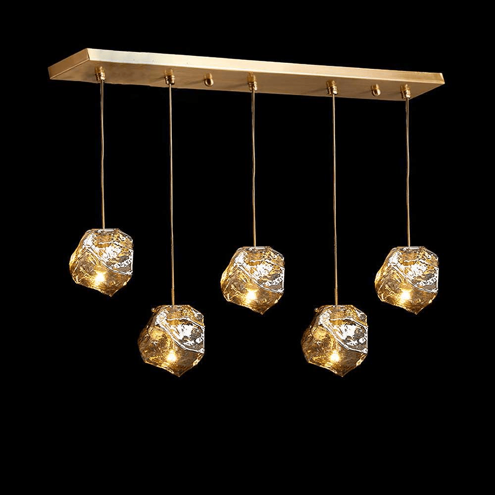 Kixu lámpara colgante de latón lujosa