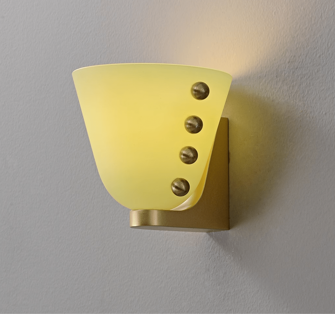 Dominic aplique de pared minimalista de vidrio