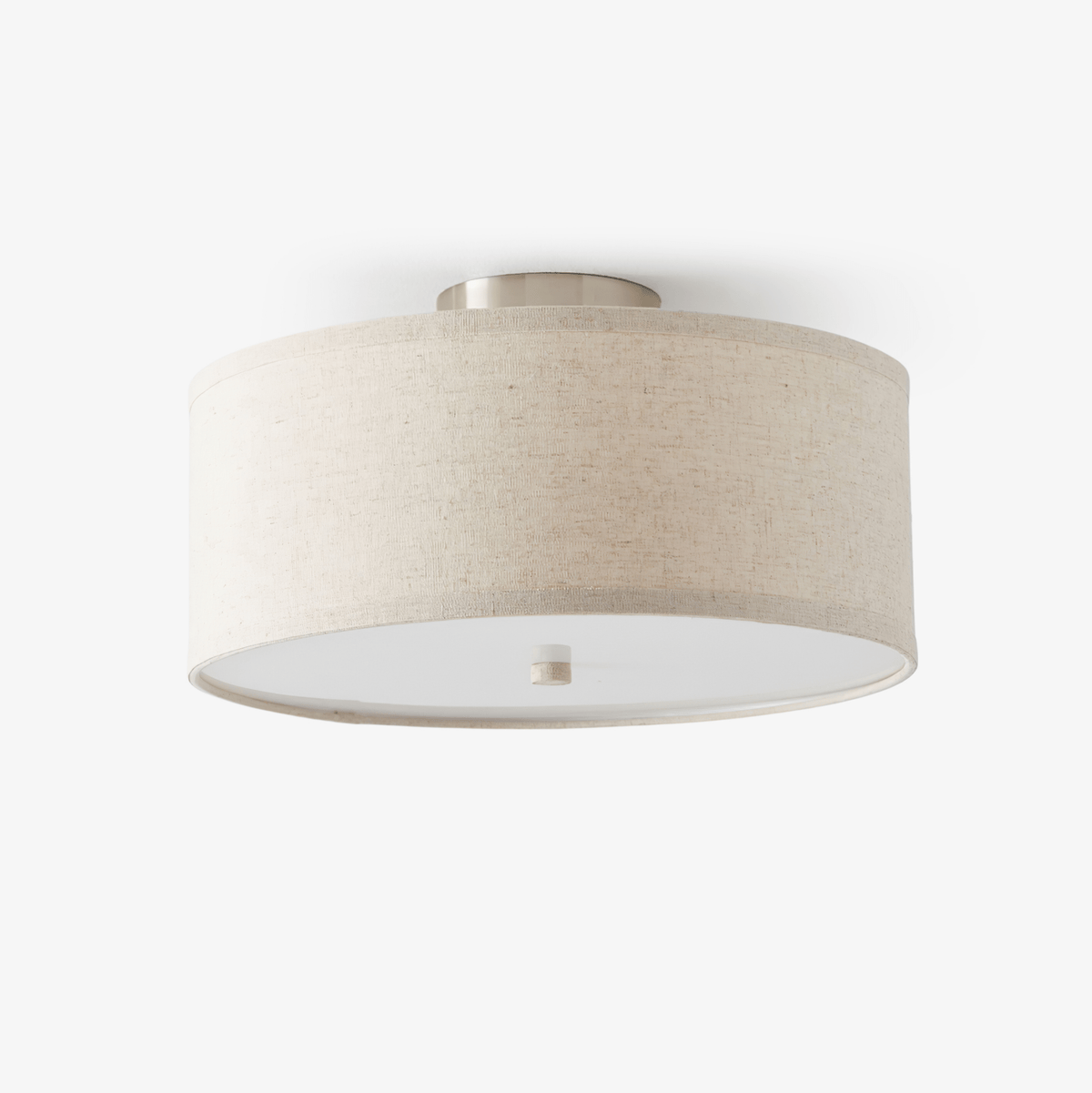 Qilvo lámpara de techo pantalla de lino diseño simple y elegante