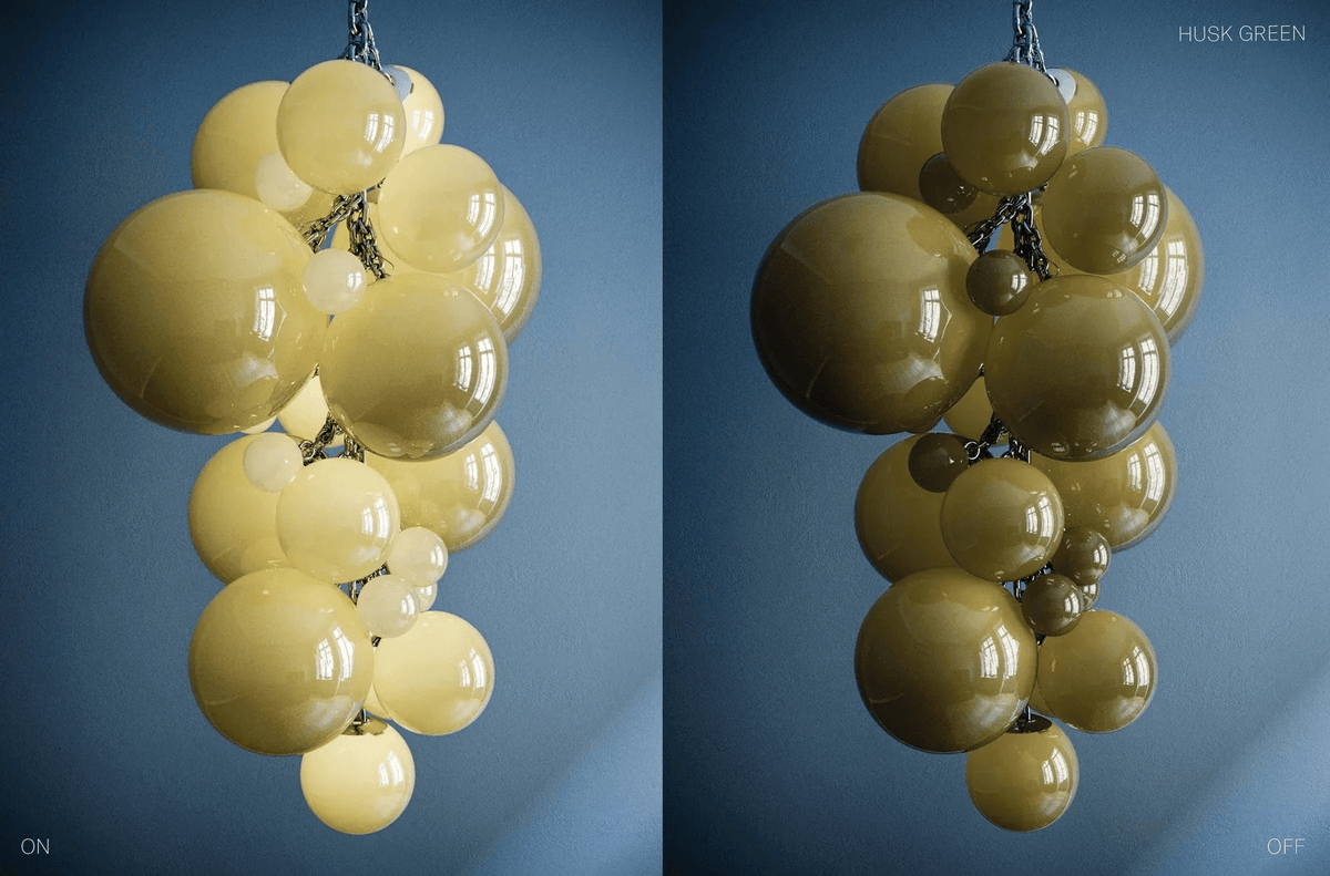 Blixo lámpara de araña de vidrio Murano en racimo de uvas estilo Art Deco