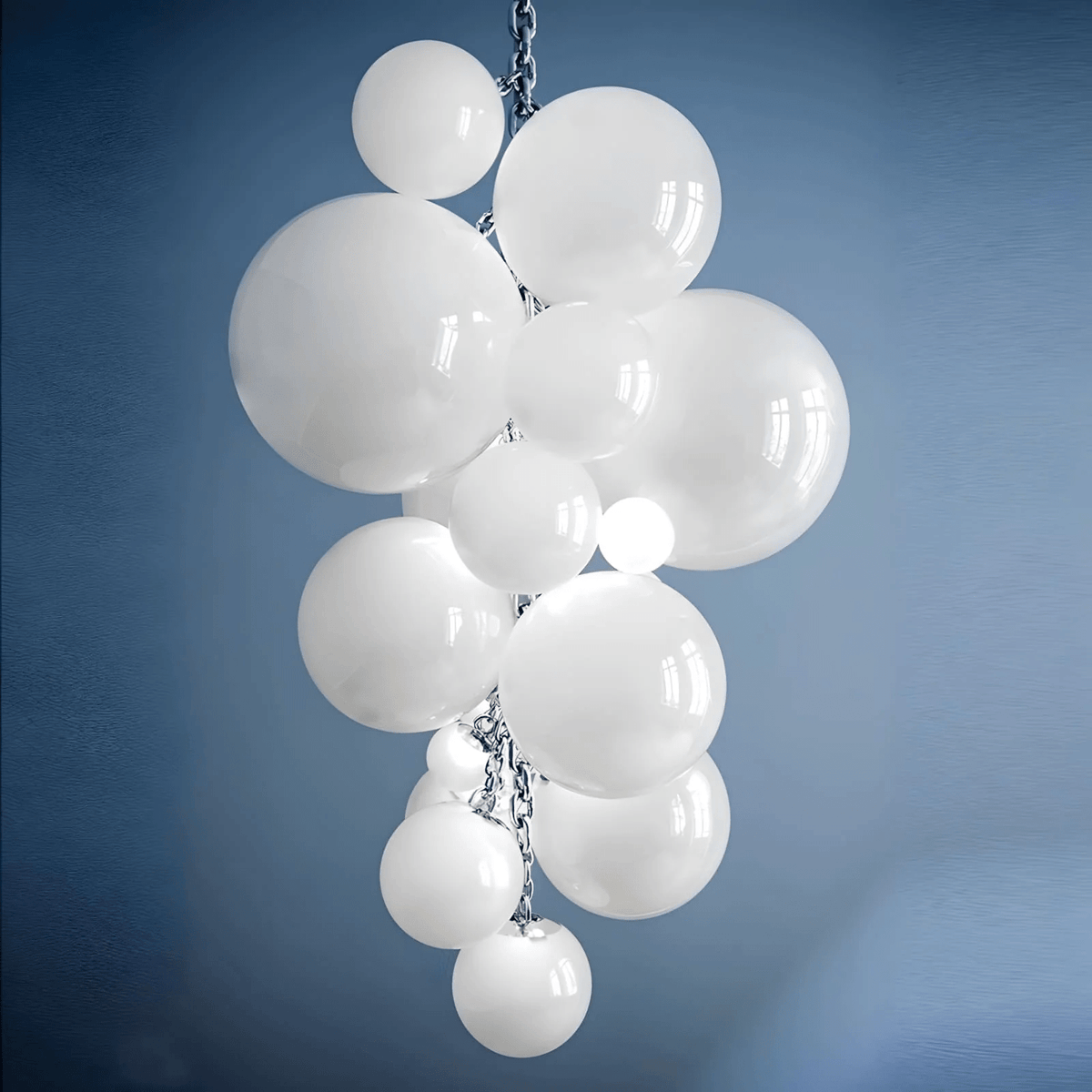 Blixo lámpara de araña de vidrio Murano en racimo de uvas estilo Art Deco