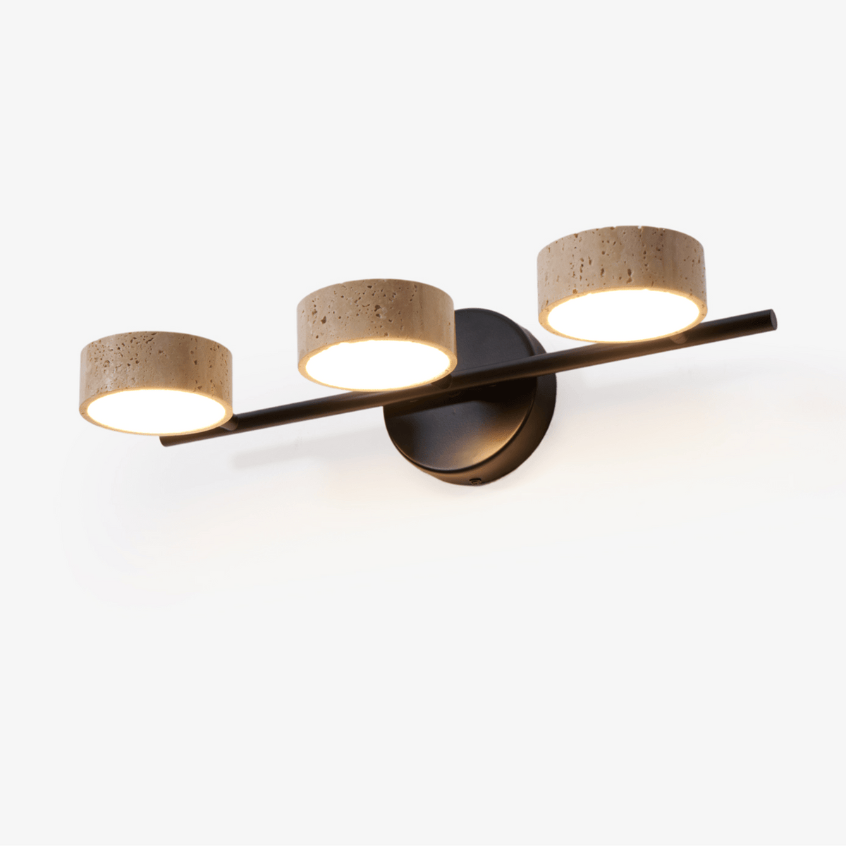 Ceshair aplique para espejo Multi Head con pantalla de travertino