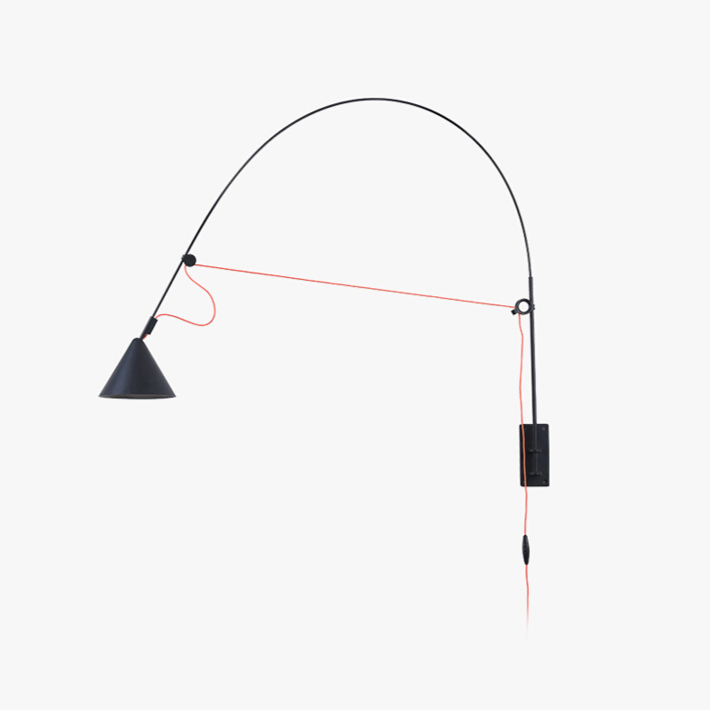 Noraette aplique de pared arco cónico minimalista
