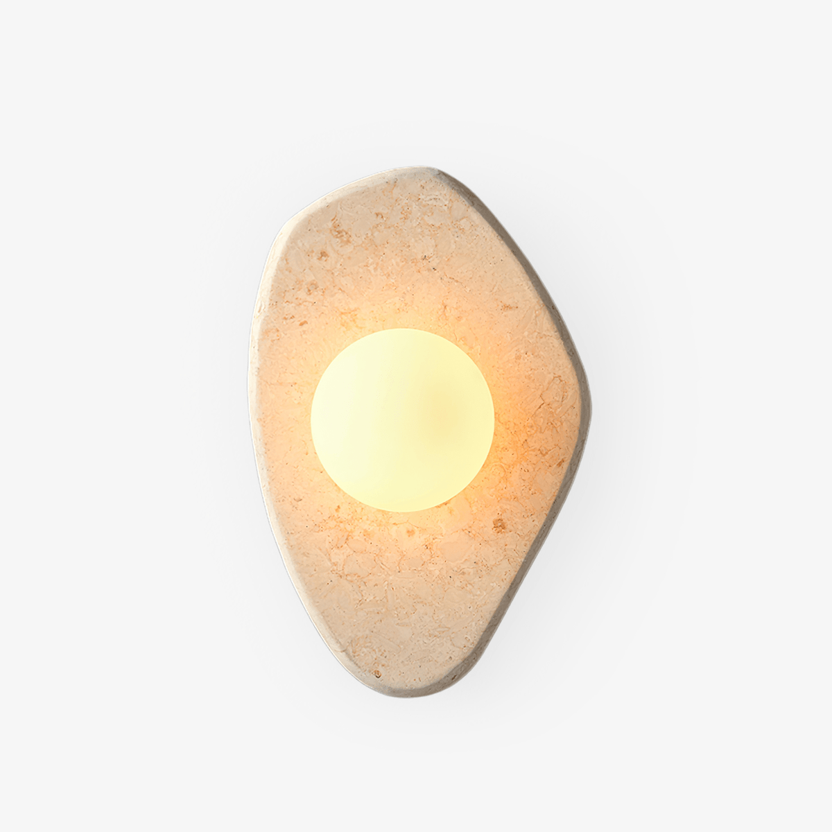 Pebble aplique de pared en mármol rústico
