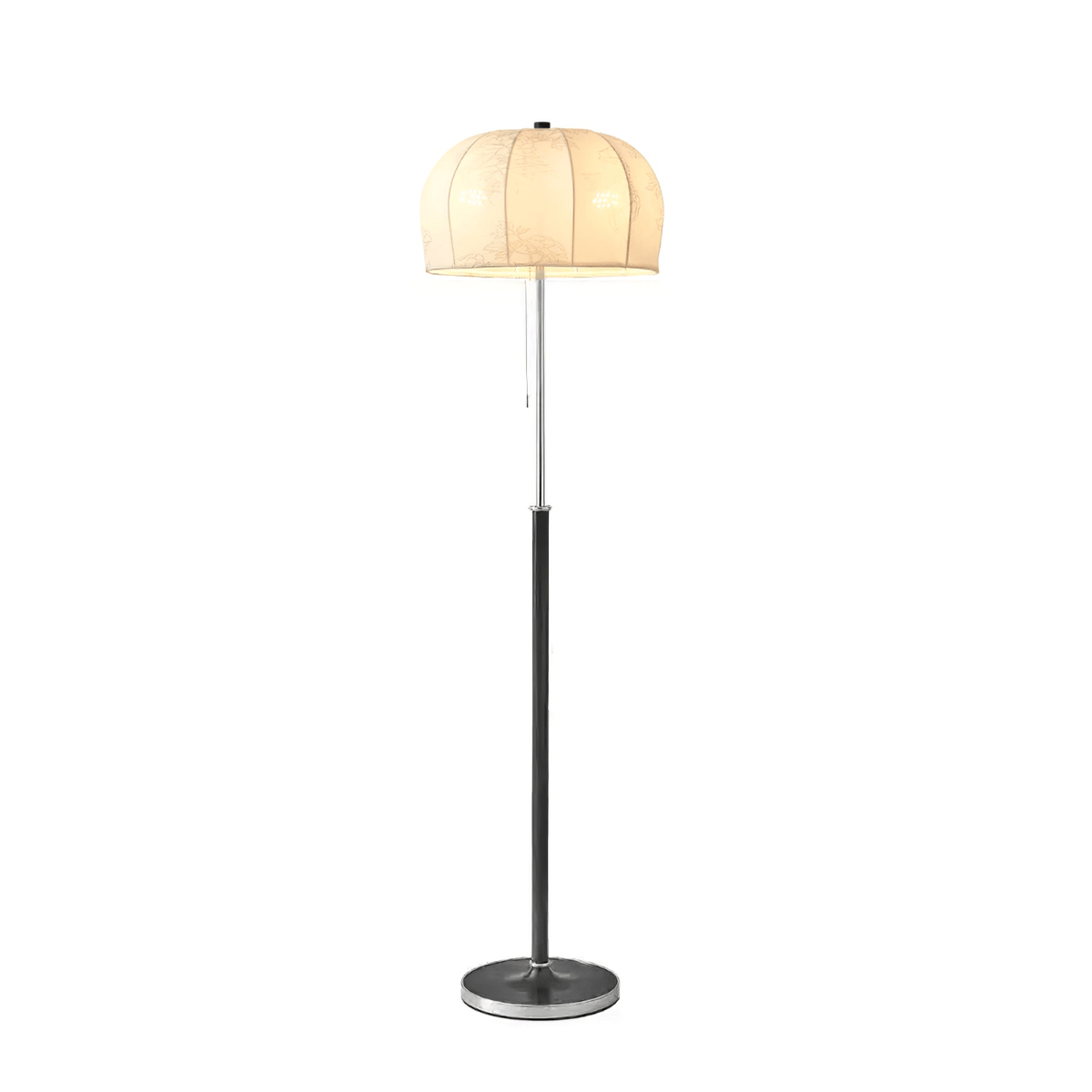 Cularo lámpara de pie de tejido y madera