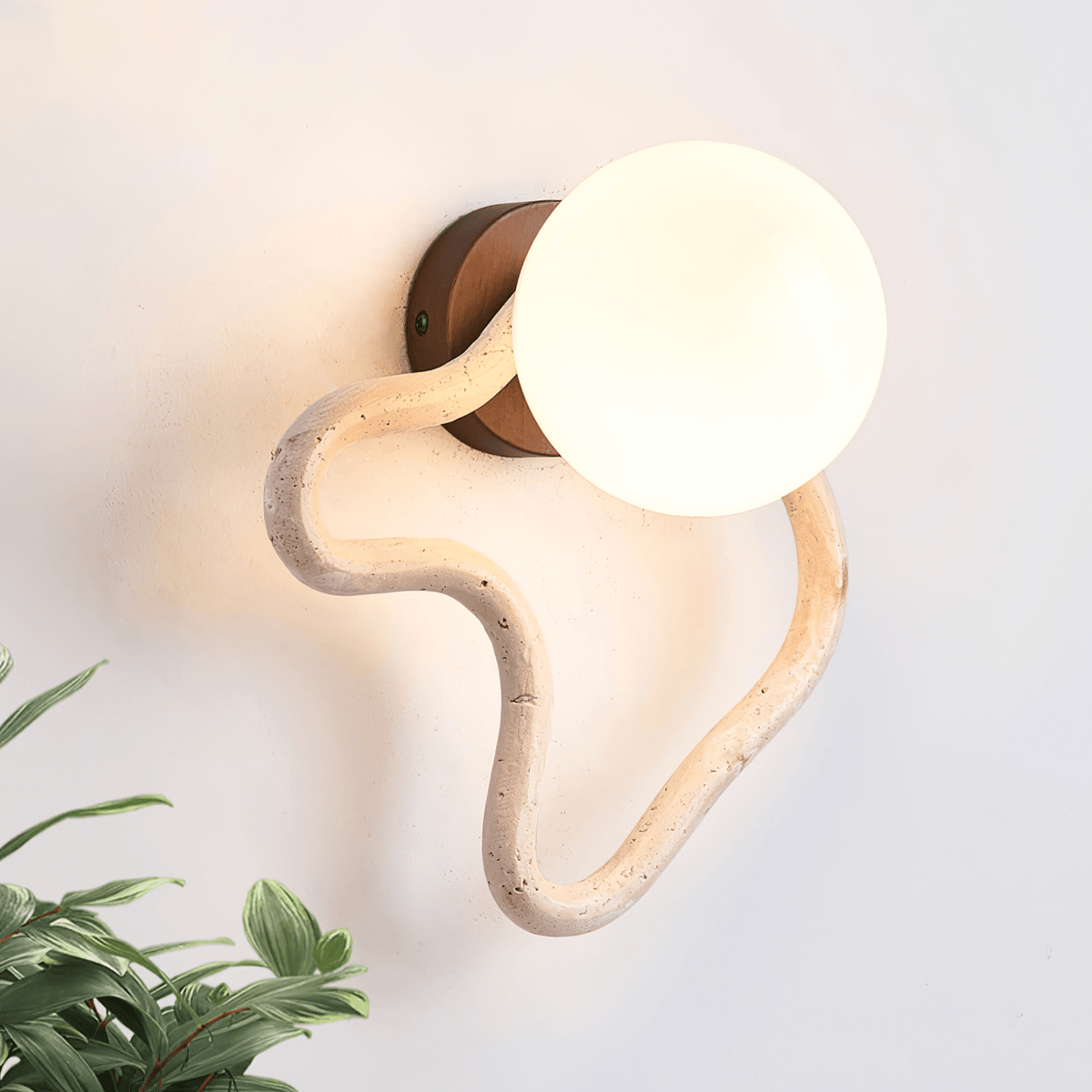 Cindor aplique de pared travertino