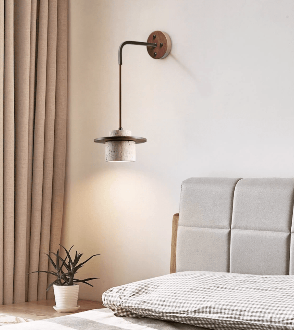 Neririse aplique de pared cilíndrico