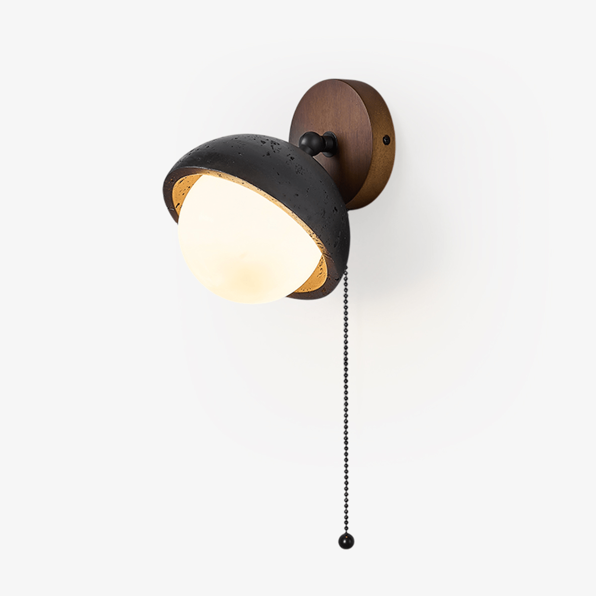 Serenaria aplique de pared Globo negro travertino