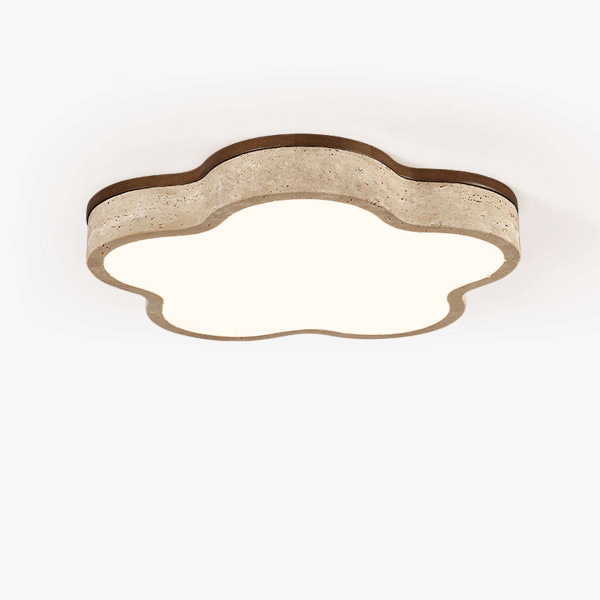 Yuki lámpara de techo Marshmallow Five-pétalo Cloudline amarillo travertino