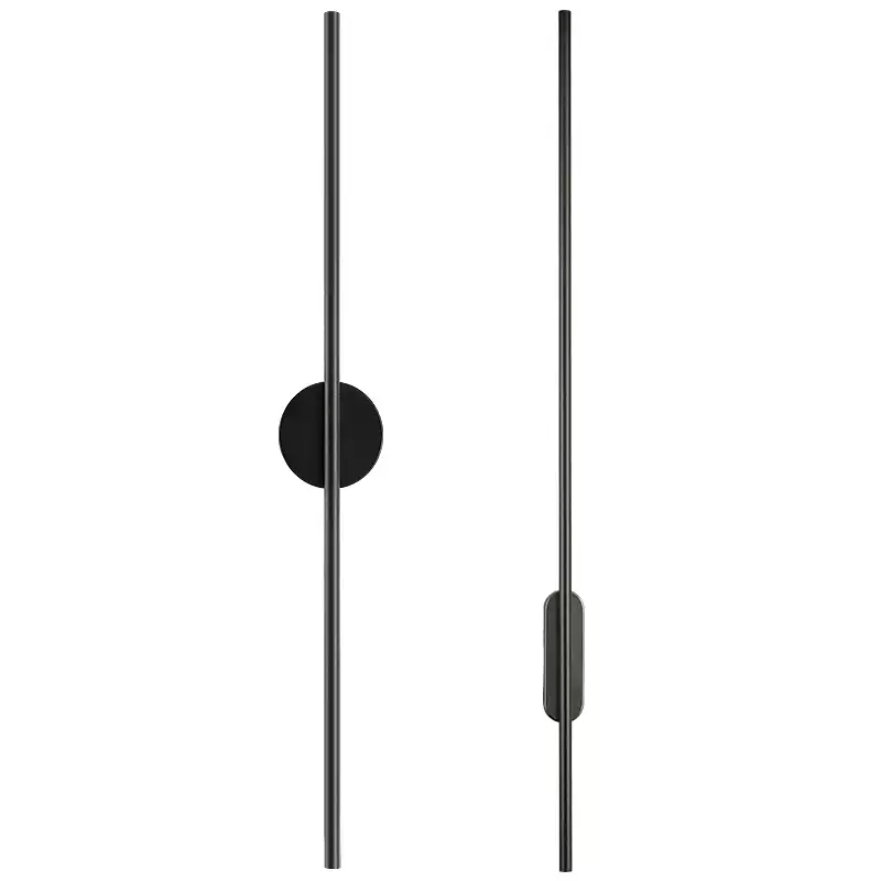 Nomk aplique de pared negro recargable lineal